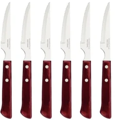 6 couteaux à steak Rouge Spanish, Tramontina