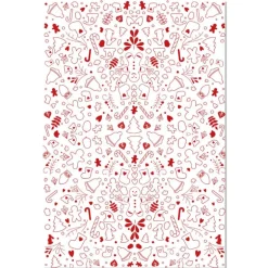 2 feuilles transfert pour bûche motif Noël, Scrapcooking