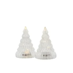 2 mini-sapins transparents led Lucy, Sirius