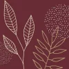 20 serviettes en papier Pure Meadow Bordeaux, PaperProduct Design