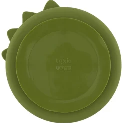 Assiette compartiments silicone avec ventouse Mr Dino, Trixie