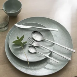 Assiette dessert Modulo Nature Jade, Degrenne Paris