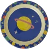 Assiette Plate Bleu Galaxy Print en mélamine, Rice