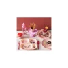 Assiette plate rose Guépard en mélamine, Rice