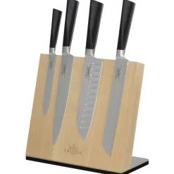 Bloc Couteaux aimanté en bois de Hêtre, Cristel