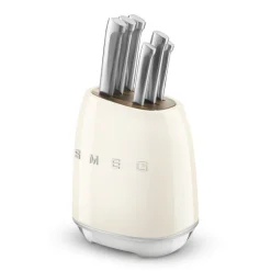 Bloc Couteaux années 50 Crème, Smeg