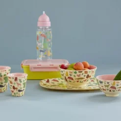 Bol en mélamine rose Sweet Jungle, Rice