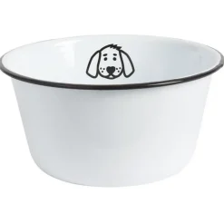 Bol pour chien Email Blanc, IB Laursen