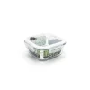 Boîte carrée en verre 800 ml, Pebbly