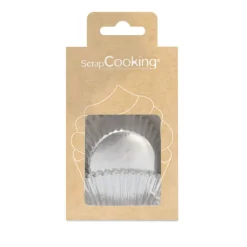 Boîte de +/- 48 caissettes argentées, Scrapcooking