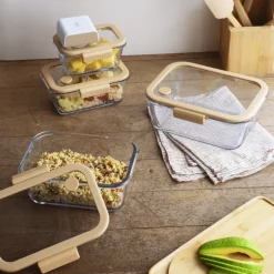 Boîte de conservation sous-vide en verre, Pebbly