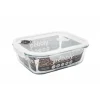 Boîte rectangulaire en verre 2.25L, Pebbly