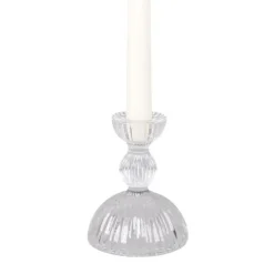 Bougeoir en Verre Ruffles Cup Pillar, Rasteli
