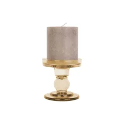 Bougeoir Glass Art Sand Brown, Present Time