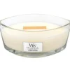 Bougie parfumée Ellipse Noix de coco des iles, Woodwick
