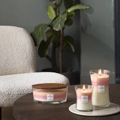 Bougie parfumée Ellipse Trilogy Verger en Fleurs, Woodwick