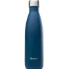 Bouteille Isotherme Matt Bleu Marine 500ml, Qwetch