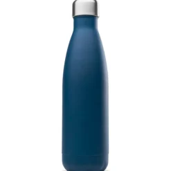 Bouteille Isotherme Matt Bleu Marine 500ml, Qwetch