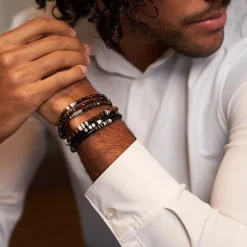 Bracelet Homme 2 tours Sacha, Têtes Blondes