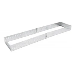 Cadre à tarte rectangle extensible perforé inox, ScrapCooking