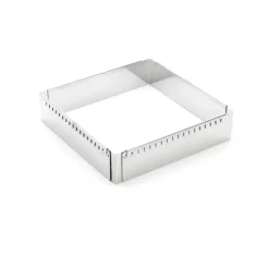 Cadre carré extensible inox de 20 à 37 cm, de Buyer