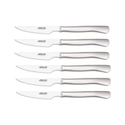Coffret 6 Couteaux à Steak Lisse Inox, Arcos