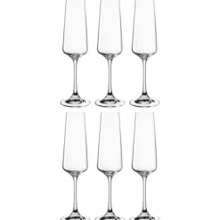 Coffret 6 flûtes à champagne Paladino, Léonardo