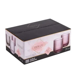 Coffret 6 gobelets 24 cl Dolce Rose, Table Passion