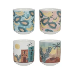 Coffret 4 Gobelets 10 cl Patchuca, Sema Design