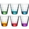 Coffret 6 gobelets assortis Optic Color, Léonardo