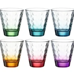 Coffret 6 gobelets assortis Optic Color, Léonardo