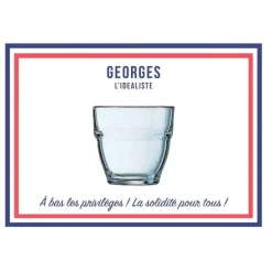 Coffret 6 Gobelets Georges 23 cl, Le Verre Français