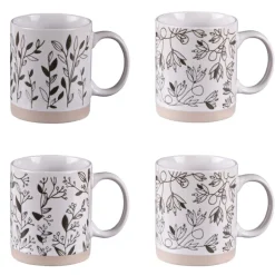 Coffret 4 mugs 35cl Bucolique, Table Passion
