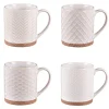 Coffret 4 mugs 35cl Jaspe Beige, Table Passion