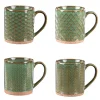 Coffret 4 mugs 35cl Jaspe Vert, Table Passion