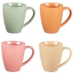 Coffret 4 mugs 35cl Sunrise, Table Passion