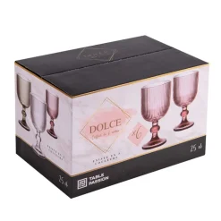 Coffret 6 verres 25 cl Dolce Transparent, Table Passion