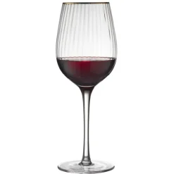 Coffret 4 verres à vin 40 cl Palermo Gold, Lyngby Glas