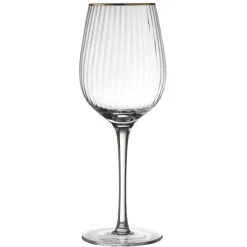 Coffret 4 verres à vin 40 cl Palermo Gold, Lyngby Glas