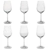 Coffret 6 verres à vin Graphik, Table passion