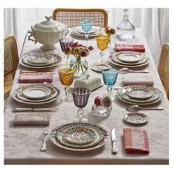 Coffret de 4 assiettes plates extra Poésie, Faïencerie de Gien