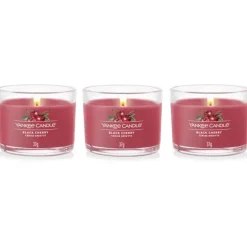 Coffret de 3 Bougies Votives Parfumées Cerise Griotte, Yankee Candle