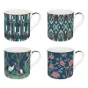 Coffret de 4 mugs 30cl Mandalay, Easy Life