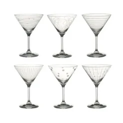 Coffret de 6 verres à cocktail Graphik, Table Passion