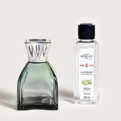 Coffret lampe Berger Lilly Vert, Maison Berger