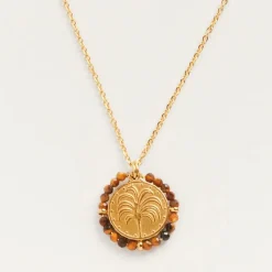 Collier Belamar Tiger Eye, Palas