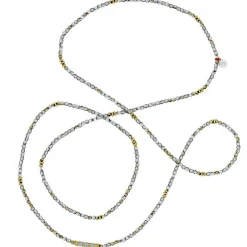 Collier et Bracelet 6 tours Lizbeth Cristal, Têtes Blondes