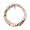Collier et Bracelet 6 tours New Andy Rose Guimauve, Têtes Blondes