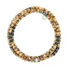 Collier et Bracelet 3 tours Gentleman Snake, Têtes Blondes