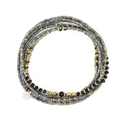 Collier et Bracelet 6 tours Andy Quantic, Têtes Blondes